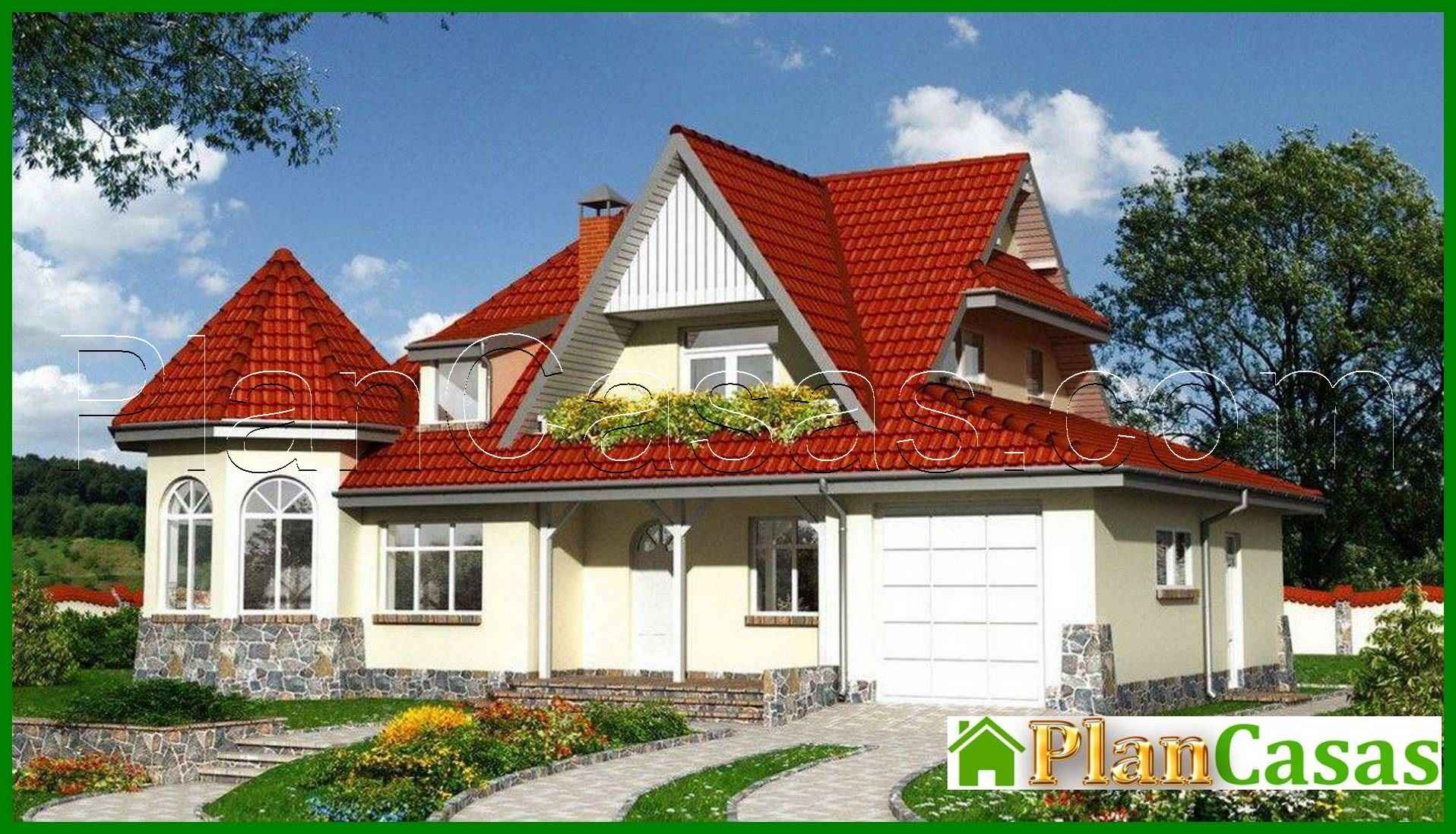 Unusual residential building resembling a castle house plan