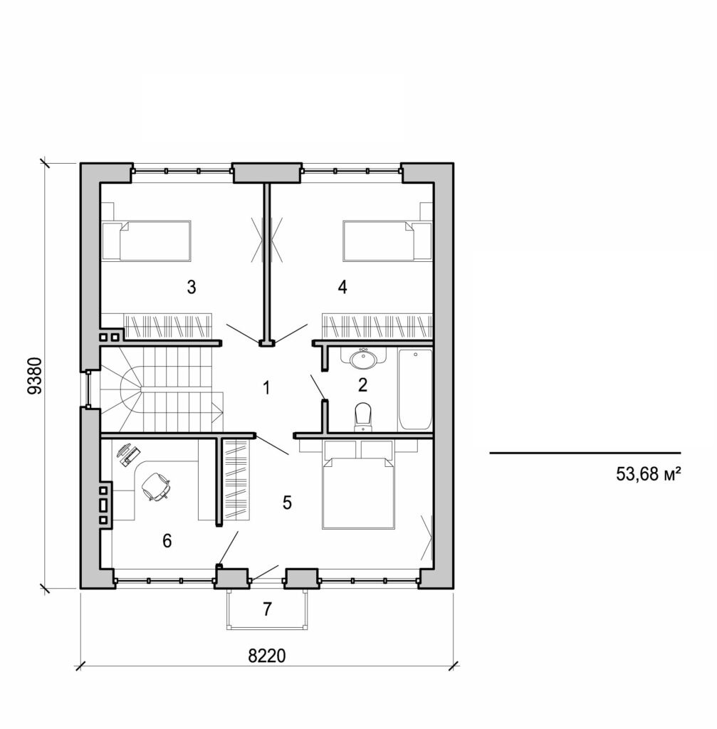 Visualization gallery - Two storey house