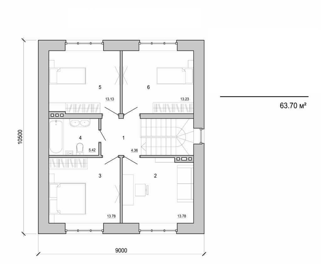 Visualization gallery - Two storey house
