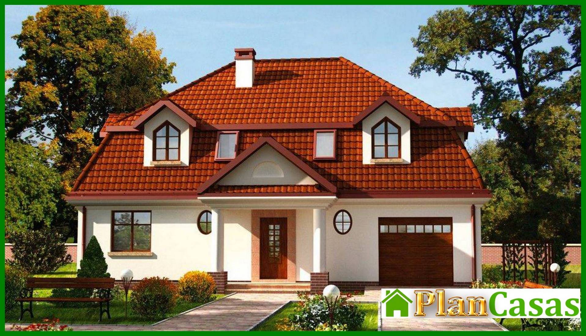 Two-story estate for eight bedrooms house plan