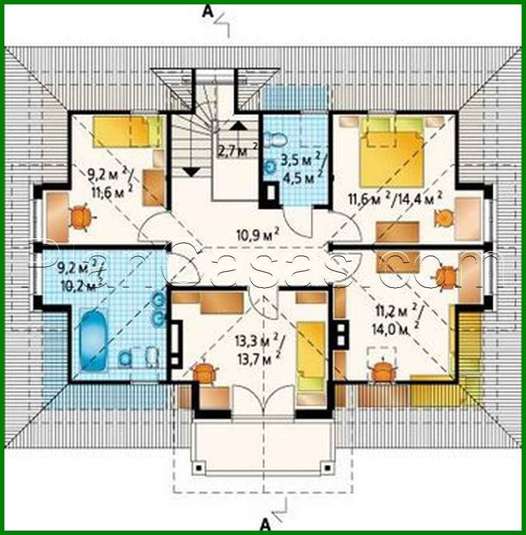 Visualization gallery - Project of an individual mansion with wooden details