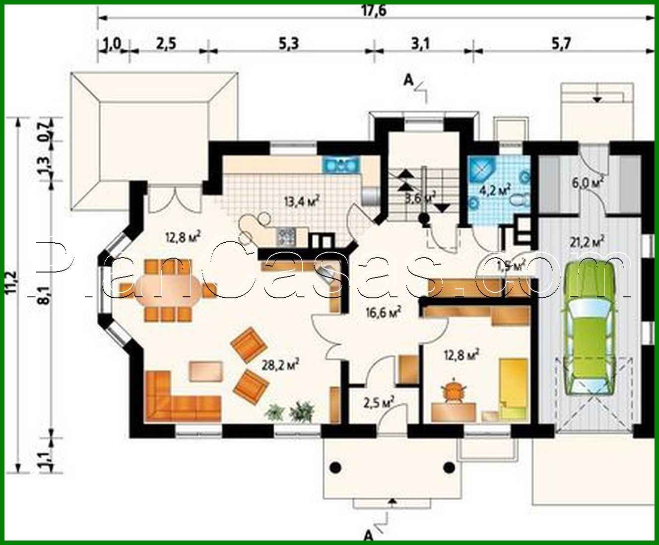 Visualization gallery - Stylish two-story building with six private rooms