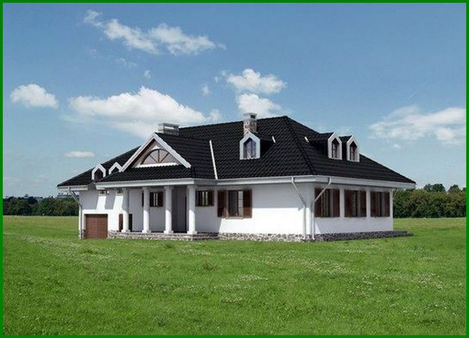 Visualization gallery - Original cottage with an attic and comfortable rooms