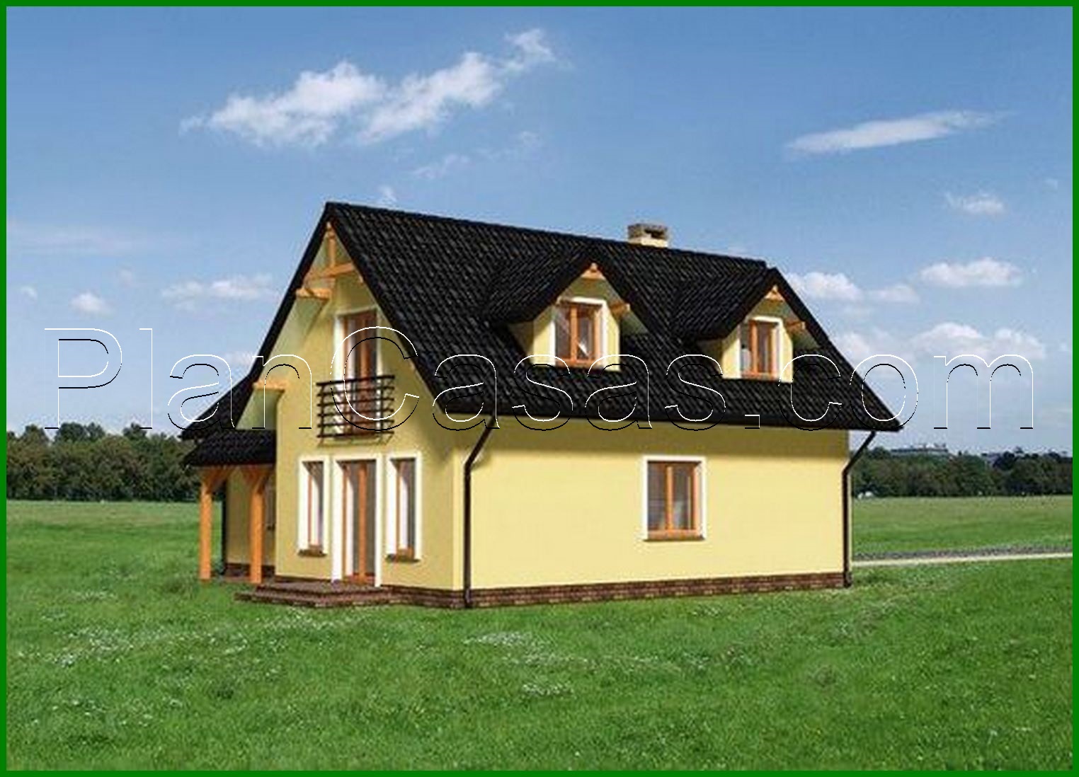 Visualization gallery - Project of an original country house with an area of ​​180 m²