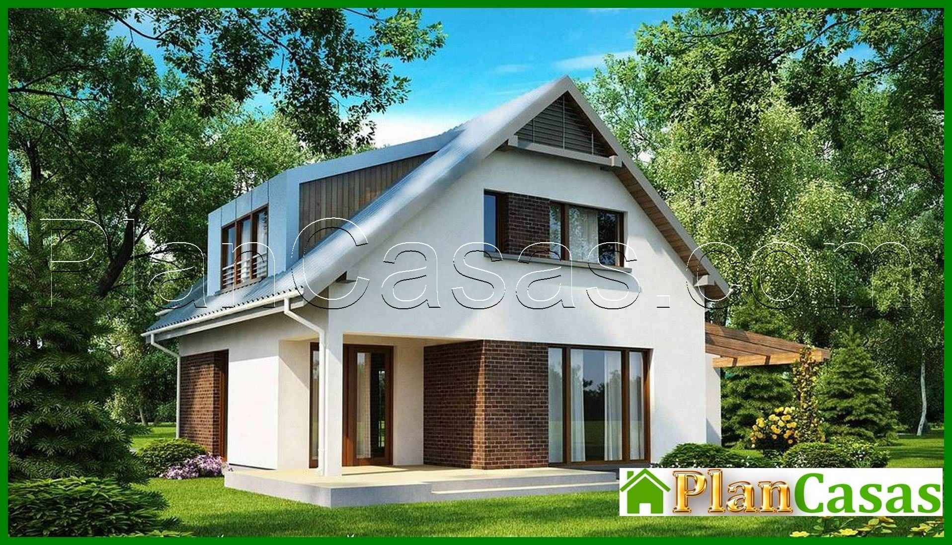 Visualization gallery - The project of the original cottage with an attic