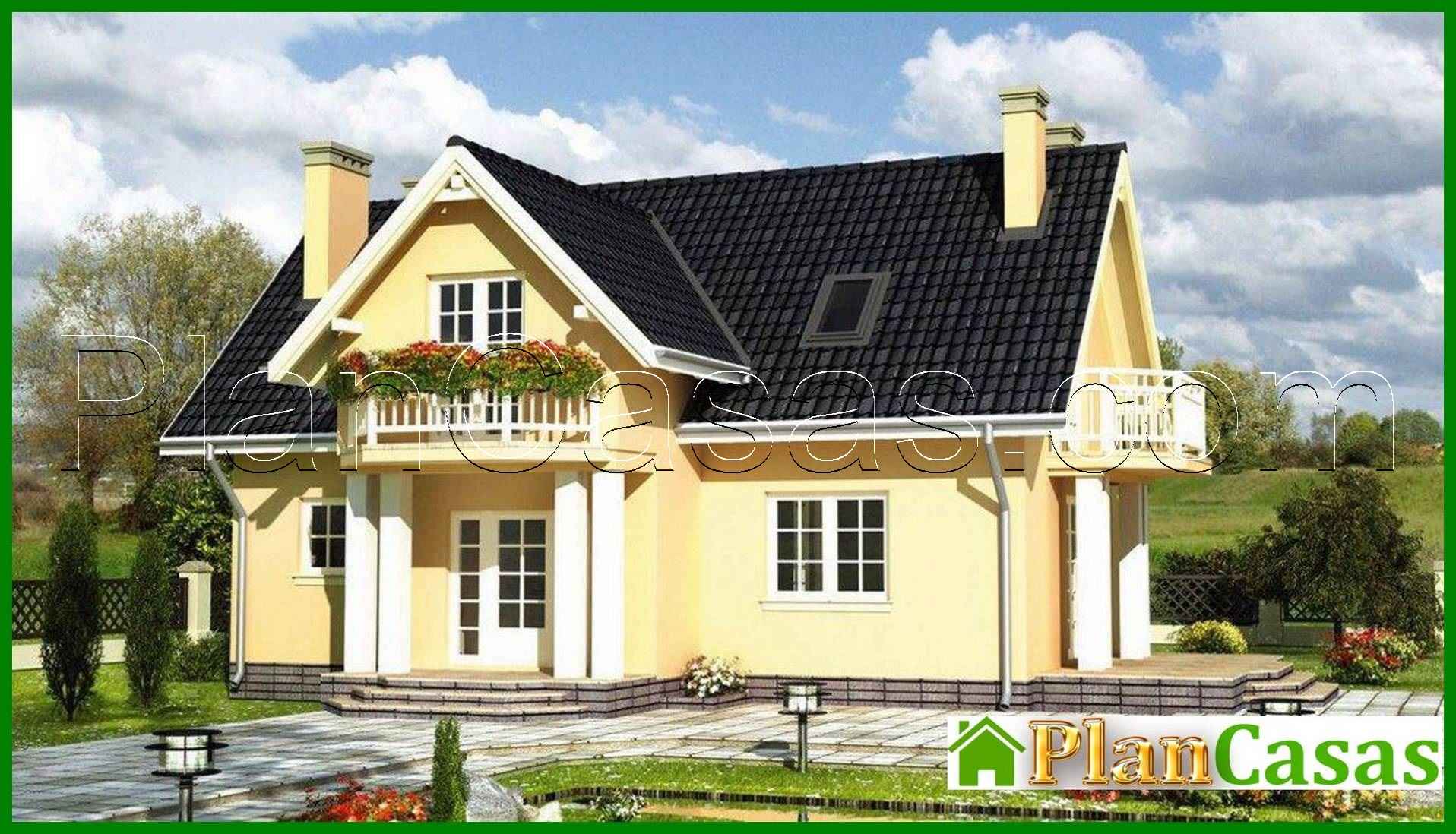 Two-story modern building with a beautiful look house plan