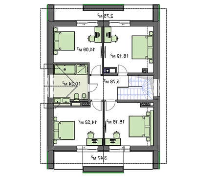Visualization gallery - Light two-story residential building